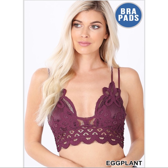 🌹Crochet Lace Bralette With Pads - Picture 4 of 13